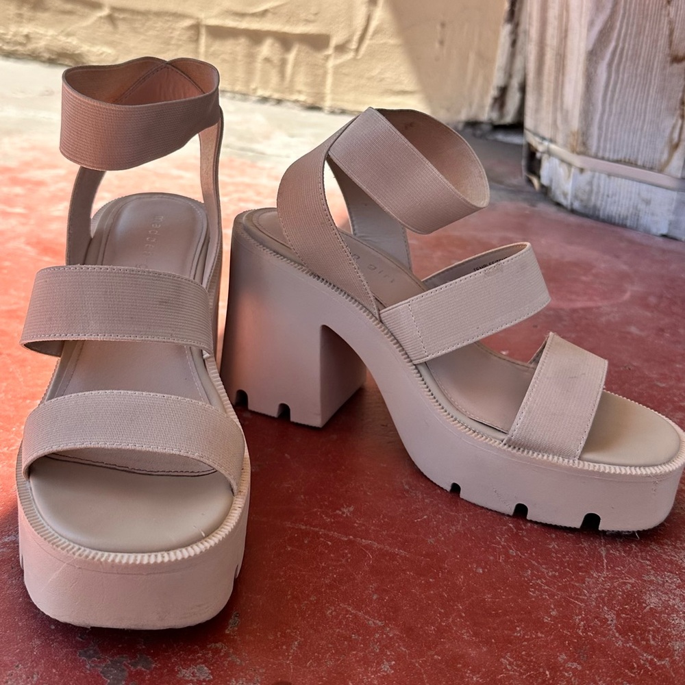 Madden Girl Nude Platform Heels